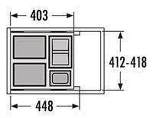 купить Урна для мусора Hailo 3610491 Cargo Soft 450 в Кишинёве 