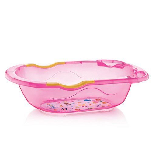 Ванночка для купания малыша со сливом BabyJem Pink 