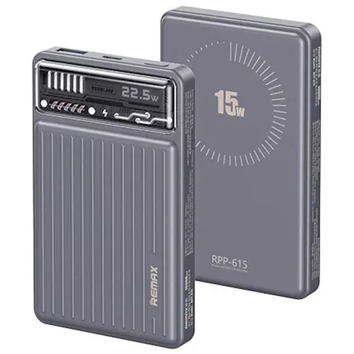 cumpără Acumulator extern USB (Powerbank) Remax RPP-615 10KmAh Wireless 20W+22,5W Gray în Chișinău 