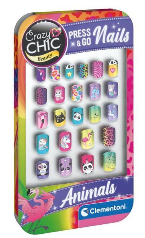 cumpără Set de creație Clementoni Set unghii false Animale (18897) în Chișinău 