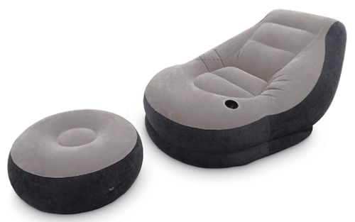 cumpără Saltea gonflabilă Intex 68564 Fotoliu gonflabil+puf Velur Ultra Lounge 99x130x76cm/64x28cm în Chișinău 