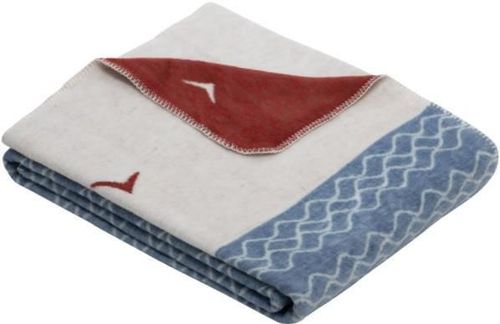 cumpără Textile de casă Ibena 2955/640 Jacquard Decke Marseille Blue/red în Chișinău 