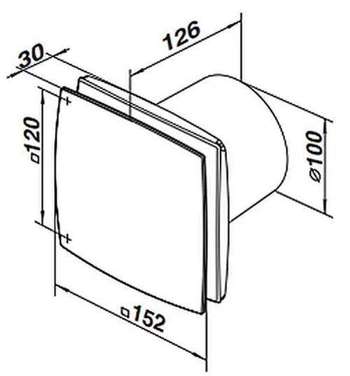 купить Вентилятор вытяжной Ventika MODERN LDO 14 W в Кишинёве 