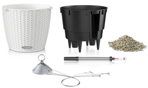 купить Цветочный горшок Lechuza Nido Cottage 35 All In One White в Кишинёве 