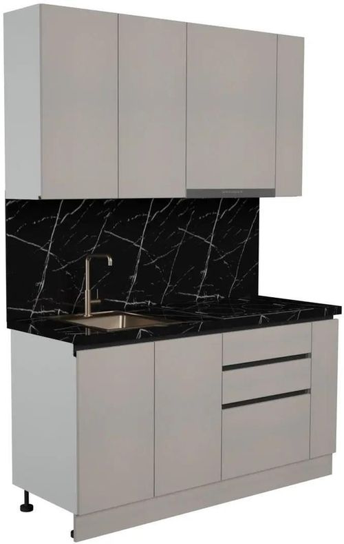 cumpără Mobilă pentru bucatarie ArtFlame GOLA New Grey (1.6 m.l.) în Chișinău 