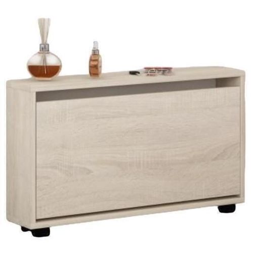 cumpără Raft pentru încălțăminte Mobildor-Lux Leo Slim 90x16x47H cm Sonoma în Chișinău 