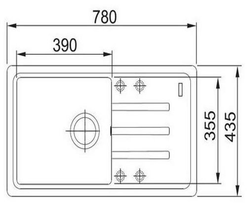 cumpără Chiuvetă bucătărie cu bateria Franke 114.0660.908 BSG 611-78 S + Novara Plus Negru în Chișinău 