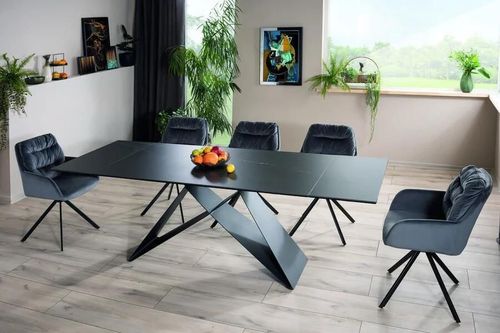 купить Стол Signal Westin ceram (160-240)X90 sahara noir /czarny mat в Кишинёве 