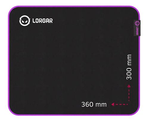 cumpără Covoraș pentru mouse LORGAR Main 313 360x300 Black Purple în Chișinău 