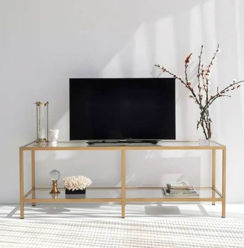 cumpără Comodă TV Trendy Basic Gold TV501 130x45x40cm în Chișinău 