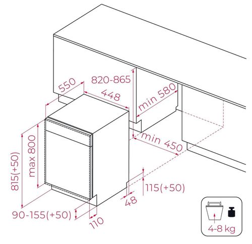 купить Встраиваемая посудомоечная машина Teka DFI 44850 в Кишинёве 