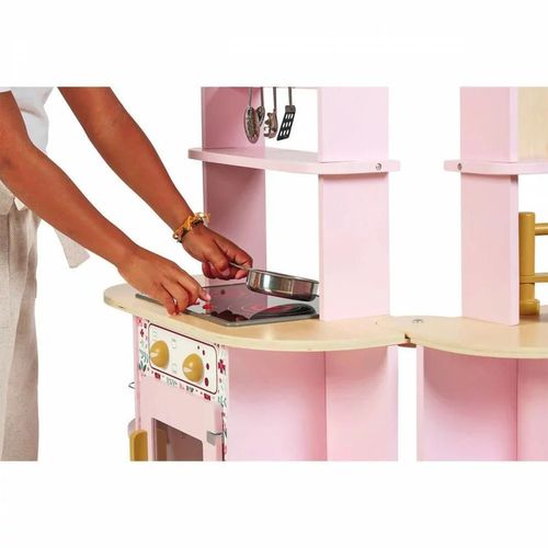 cumpără Bucătărie și veselă de jucărie Janod J06616 Bucatarie din lemn Double-Sided Playset în Chișinău 
