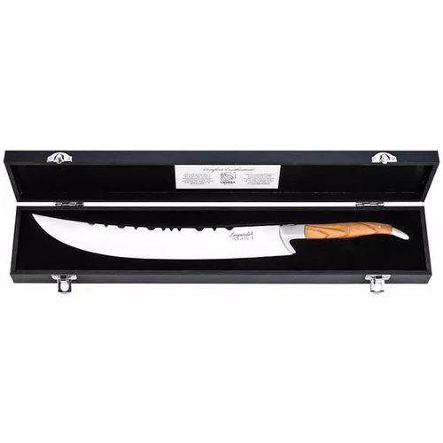 cumpără Set cuțite Laguiole Luxury Line Champagne Sabrage Olive in cutie lemn în Chișinău 