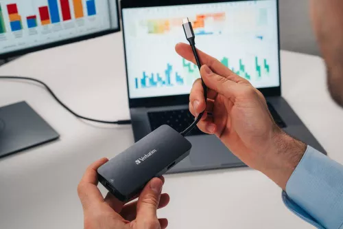 купить Переходник для IT Verbatim VER_32150 5-in-1 USB-C Pro Multiport Hub CMH-05 в Кишинёве 