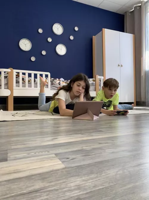 купить Шкаф детский Veres 39.6.2.17 960 Монако бело-серый в Кишинёве 