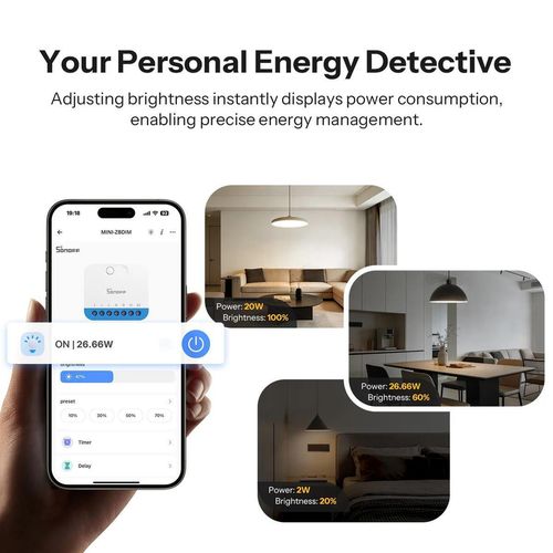 cumpără Întrerupător electric Sonoff Zigbee Smart Dimmer Switch MINI Extreme MINI-ZBDIM în Chișinău 