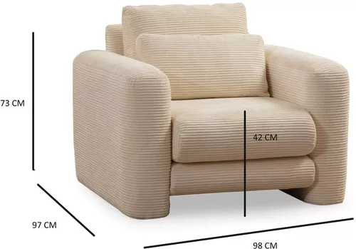 cumpără Fotoliu Trendy Lily Beige-Aripa în Chișinău 