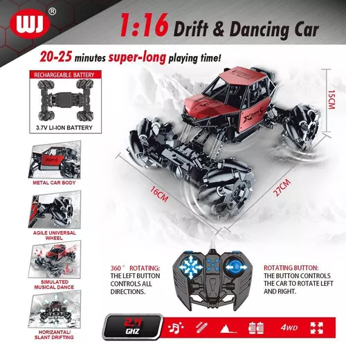 купить Радиоуправляемая игрушка WJ RC1161 Drift Metal Body Stunt Car в Кишинёве 