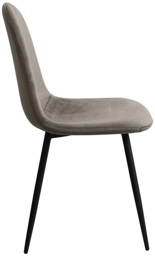 купить Стул Deco C-710 Catifea + Black Legs Grey в Кишинёве 