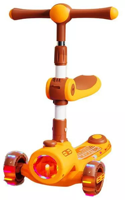 cumpără Trotinetă miscellaneous BW2023Z Scooter pliabil cu 3 roți, lumini și muzică (4 culori) în Chișinău 