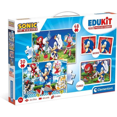купить Пазл Clementoni Puzzle 4in1 Sonic Edukit (18318) в Кишинёве 