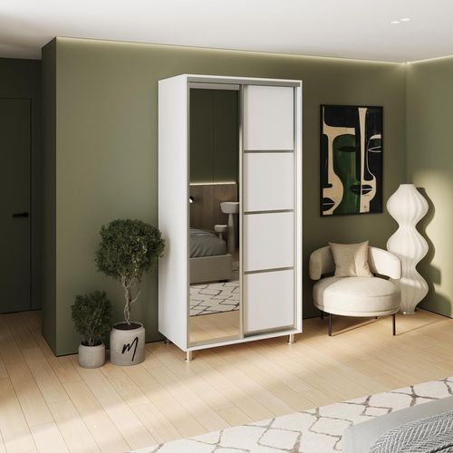 cumpără Dulap my-STYLE C10H1T05AM01-U21, 100x210, белый în Chișinău 