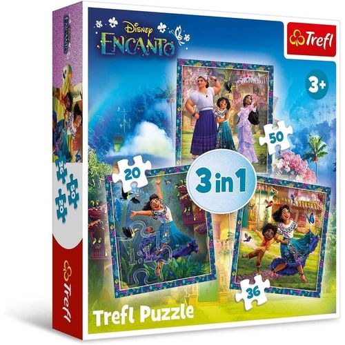 купить Головоломка Trefl 34866 Puzzles 3in1 Disney Encanto в Кишинёве 