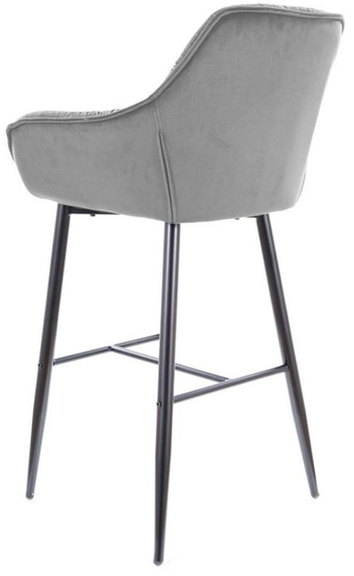 купить Барный стул Signal Cherry H-1 velvet szary bluvel 14/ metal в Кишинёве 