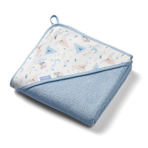 Prosop cu glugă Babyono Blue 100x100 cm 