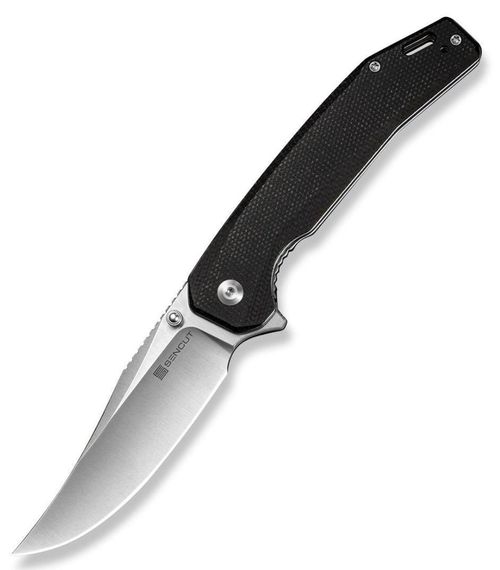 купить Нож походный Sencut S25038-2 Vornix, mâner Canvas Micarta negru, Liner Lock в Кишинёве 