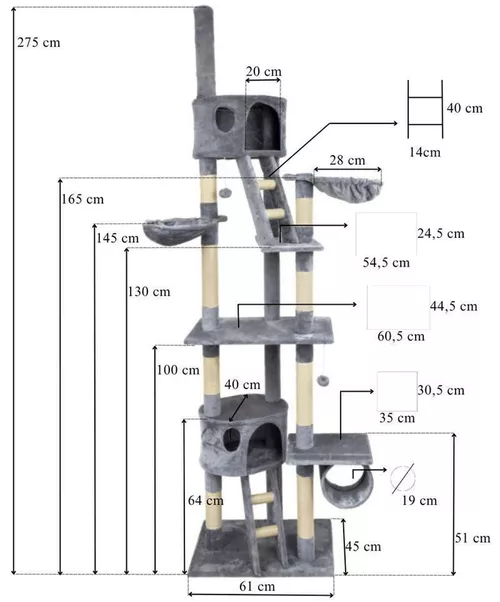 купить Игровой центр для кошек FunFit 3811 XXXL в Кишинёве 