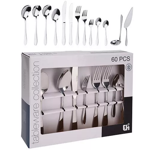 cumpără Tacămuri Promstore 47736 EH 60buc inox, in cutie în Chișinău 