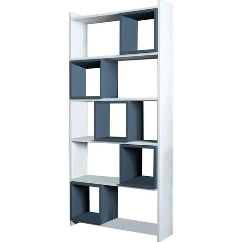 купить Офисный стеллаж Trendy Cutie, alb, albastru 80x170x22cm, raft de carti в Кишинёве 