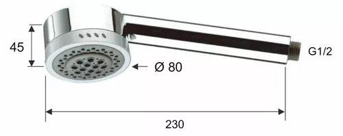 купить Душевая лейка Remer 321HGX (2 functii) cromata в Кишинёве 