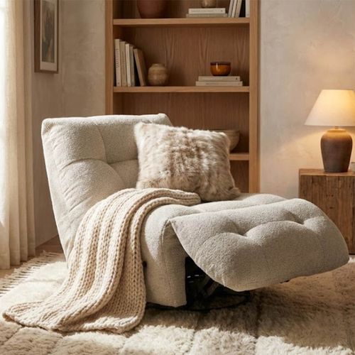 купить Кресло Deco Recliner Nardo ROF-017 Beige (Royal Boucle Natural) в Кишинёве 