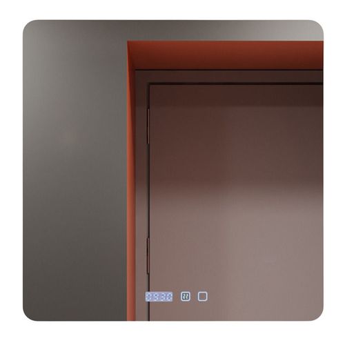 купить Зеркало для ванной Bayro Moon 800x800 LED touch нейтральный c подогревом, часами и термометром в Кишинёве 