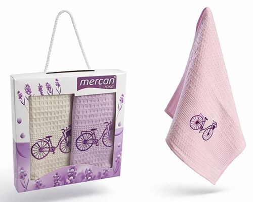 купить Домашний текстиль Promstore 57082 Set prosoape de bucătărie 2buc (40x60cm) Bicycle, bumbac в Кишинёве 