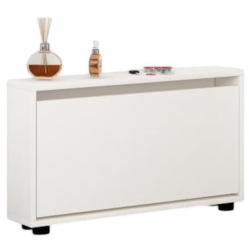 cumpără Raft pentru încălțăminte Mobildor-Lux Leo Slim 100x16x47H cm White în Chișinău 