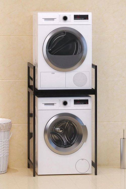 cumpără Accesoriu pentru baie Hanah Home C7 Black (стеллаж для стиральной машины) în Chișinău 