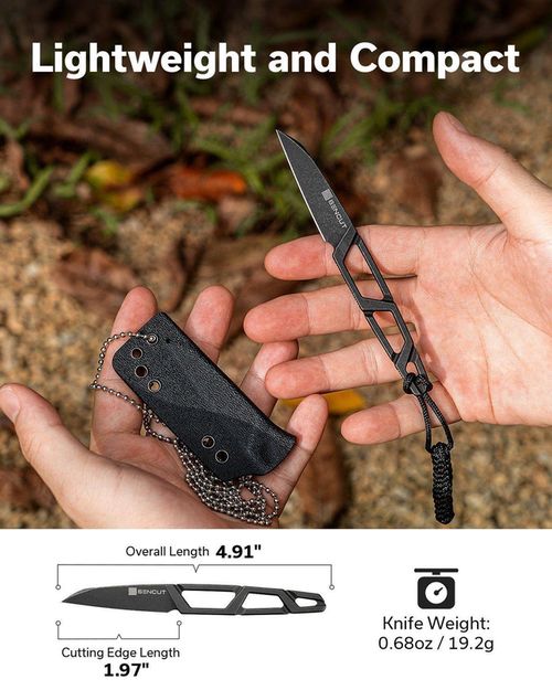 купить Нож походный Sencut S23095-1 Texo, reverse tanto, teacă Kydex в Кишинёве 