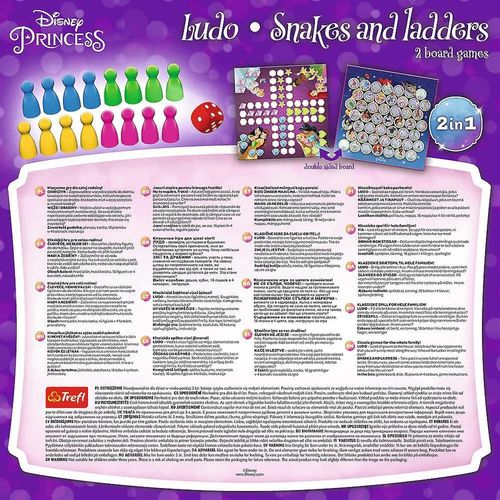 купить Настольная игра Trefl (2418) Snakes and Ladders „Princess” (RO) в Кишинёве 