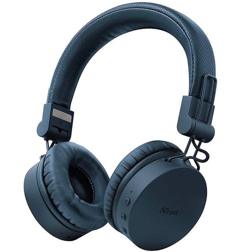 купить Trust Tones Bluetooth Wireless Headphones, 40mm drivers, 25 hours playtime on a single charge, included 3.5mm cable, Blue в Кишинёве 