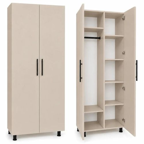 купить Шкаф Mashtab S12507 Tores Mixt (800x500x2000) Cashmere в Кишинёве 