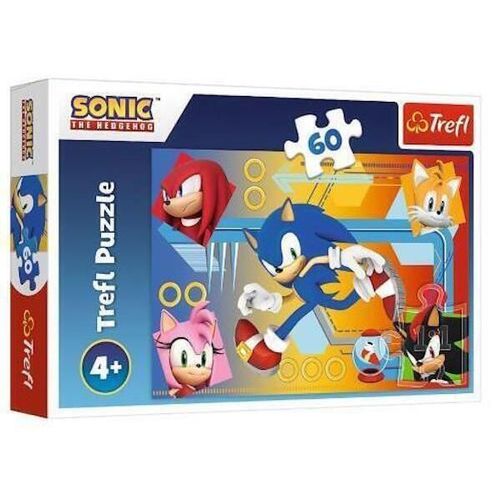 cumpără Puzzle Trefl 17387 Puzzles 60 Sonic in action, SEGA Sonic The Hedgehog în Chișinău 