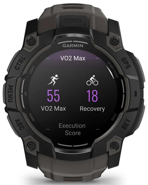 купить Смарт часы Garmin Instinct 3, 50 mm, Amoled, Black with Charcoal Band (010-03020-00) в Кишинёве 