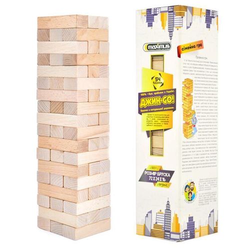 cumpără Joc educativ de masă Maximus MX5254 Joc de masă Jin GO jenga din 54 blocuri de lemn în Chișinău 