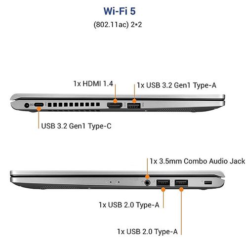 cumpără Laptop 15.6 ASUS VivoBook X515EA Silver, Intel i3-1115G4 3.0-4.1Ghz/8GB DDR4/SSD 512GB/Intel Iris Xe Graphics/WiFi 6 802.11ax/BT5.0/USB Type C/HDMI/HD WebCam/ 15.6 FHD IPS LED-backlit NanoEdge Anti-glare (1920x1080)/No OS X515EA-BQ322 în Chișinău 