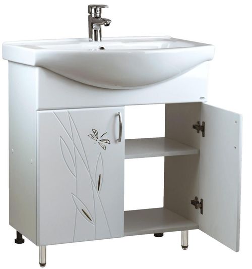 cumpără Dulap pentru lavoar Mashtab 11623 Stuff cu 2 usi 75cm Alb în Chișinău 