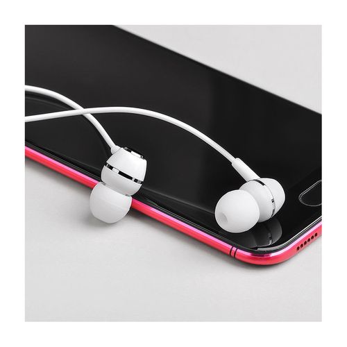 cumpără Borofone BM36 white (709707) Acura Universal earphones with mic, Speaker outer diameter 10MM, cable length 1.2m, Microphone, adapted to control Apple and Android în Chișinău 