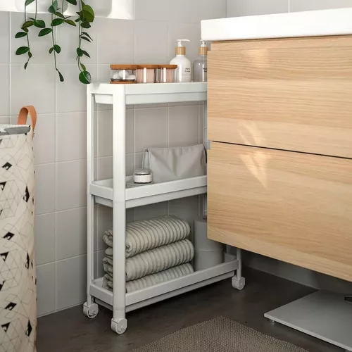 купить Этажерка Ikea Vesken 54x18x71 White в Кишинёве 